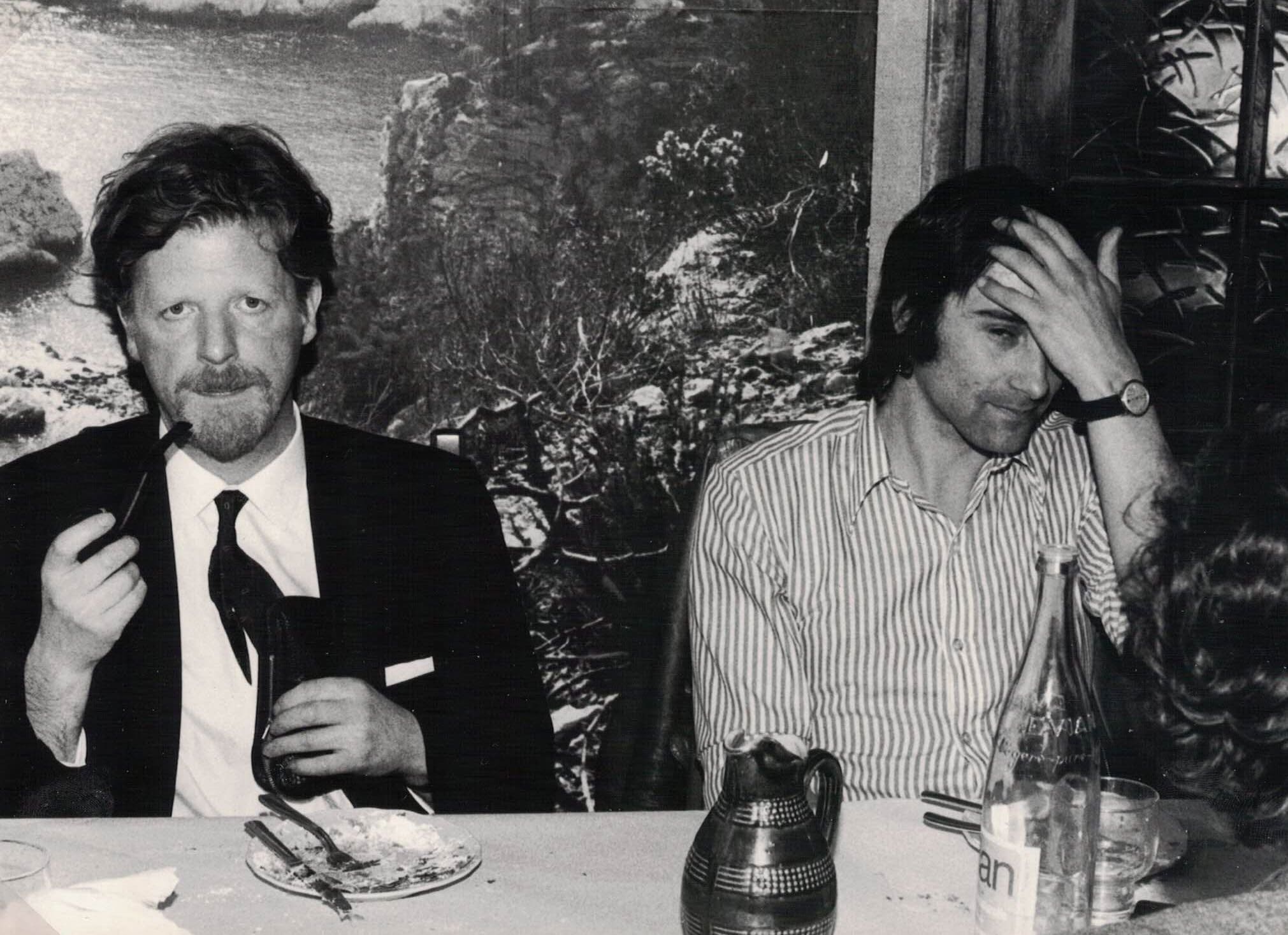 Photo of Peter Wynn and Claude Brenziski sitting at the restaurant